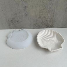 HomeFlow 星星扇貝 奢華石膏碗 矽膠模具 貝殼, 單一顏色