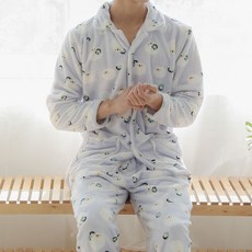 GLAM GONGGAM 情侶款人造貂絨海豹絨睡眠睡衣上下套裝