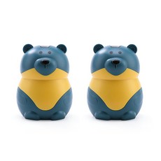 Winwin Company YT_RC242 室內裝飾公熊母熊牙籤筒, 海軍藍, 2個