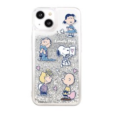 스누피 올 캐릭터 글리터 케이스