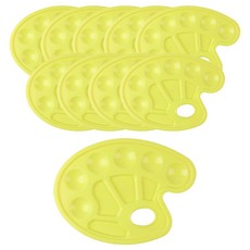 Eumes 美術顏料調色盤 黃色, 10格, 10個