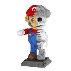 YZ-Diamond 大型骷髏維修工奈米積木, 混合色