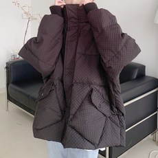 孕婦大尺碼壓紋束口短版鋪棉外套 qoq30