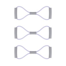 마켓에이 파스텔 8자 튜빙밴드, 퍼플, 3개