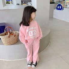 CONTIKIDS 女童款Keeper字樣長袖衣褲套裝