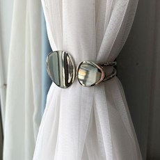 비올레따젬마 언밸런스 커튼 스트랩 버클, 실버, 1개