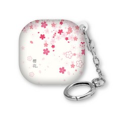 WAVESTUDIO Soul Design Galaxy Buds 2 / Pro / Live 保護殼, 單一商品, 櫻花 白色(保護殼)