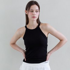 tsh 女款繞頸削肩背心T恤