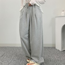 라라온 여성용 국내제작 핀턱 와이드 트레이닝 팬츠 TSP2830