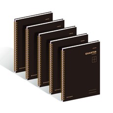 Monogram QUARTER 數學練習簿 MG0138, 黑色, 5個