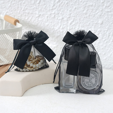 미소로운 망사주머니 15 x 20 cm, 블랙, 10개