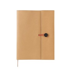 KING JIM KRAFT文件筆記本封面 A4, 淺褐色的, 1個