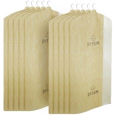 NATURE LIVING 衣物專用防塵套, 不織布 PP塑料, 10個裝, 寬60 x 長127cm, 1組