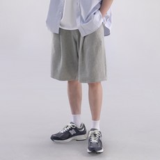 M4END 男士單褶百慕達運動短褲