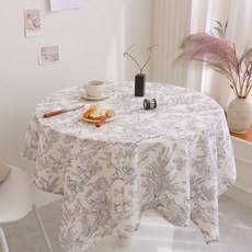 FORHOME 手工法式印花亞麻桌布, L(120 x 150 cm), 1個, 佛羅倫斯