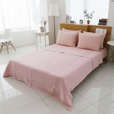 Decogram Punggi人造絲忠武絎縫涼感夏季三層被, 粉色