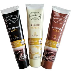 Cookingstory 管裝巧克力 3入組, 1組, 300g