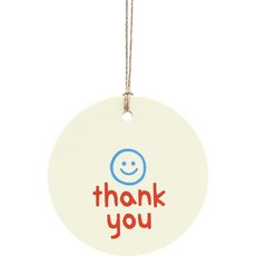 紅色感謝標籤, 100個, 混色