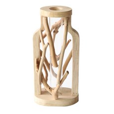 TCR室內擺飾迷你木質水瓶花瓶, 混色