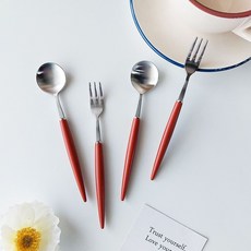 Bogen Eiffel餐具組 銀色 葡萄酒, 2p 茶匙 + 2p 茶叉, 1組