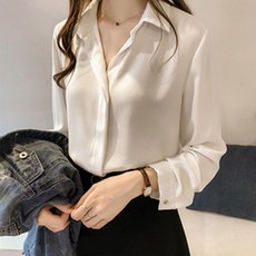 두봄 여성용 뉴 카라 블라우스 셔츠