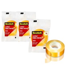 3M Scotch 思高牌 550 多用途膠帶補充包 18mm x 20m, 單色, 3個