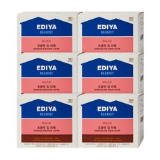 이디야 비니스트 초콜릿 칩 라떼, 26g, 30개입, 6개