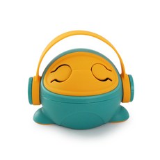 嬰兒附柄零食杯, 青綠色, 1個