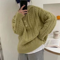 Awesomeful 女款 JUBONO 麻花連帽針織衫