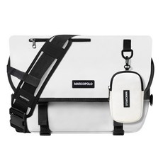 marco polo Million 日常郵差包 MP4025 + 輔助包組合, 象牙白