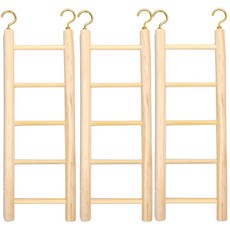 PET'S HANDLER 寵物鳥用木梯 22cm, 單一顏色, 3個