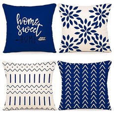 Home Flow 客廳沙發裝飾抱枕套4件組