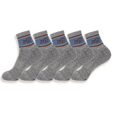 MILLET 男士用毛圈氣墊登山襪5雙組 D, 灰色, 1套