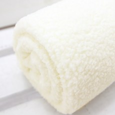 冰沙小卡背景布 單面羊毛布料, 奶油象牙白, 1個