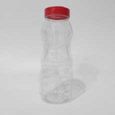 大慶 安東調味瓶 + 紅色蓋 多用途PET瓶, 24個, 1000ml