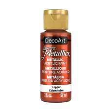 DecoArt Americana 閃亮金屬壓克力顏料 8 銅色, 59ml, 1色