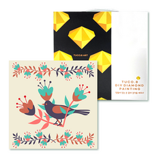 TUCO.B 藝術寶石十字繡 DIY 套組 25 x 25 cm, 花與鳥(D25-3), 1套