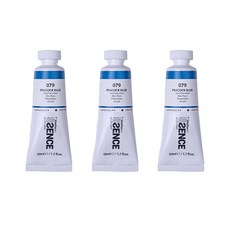 신한에쎈스 아크릴 컬러 물감 Tube A 시리즈 피콕 블루 3p, 1색, 50ml