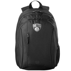 Wilson NBA Team 布魯克林籃網 籃球包, 黑色, 1個