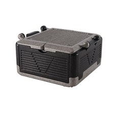 可折疊露營冰箱, 灰色, 24L