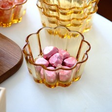 American Road布朗尼玻璃迷你多用途高腳盤 HR2192, 1個, 花朵