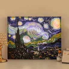 ARTJOY DIY LED 鑽石畫 (畫布款) 40x50cm, 1套, 星夜