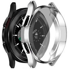 DGG 智慧手錶 TPU 全包覆矽膠保護殼, 銀色