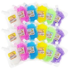 아가플러스 먹지마시오 설렘아이스 슬라임 6종 x 3p 세트, 혼합색상