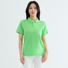 엘쏘 여성용 가벼운 쿨메쉬 드라이 카라 루즈핏 냉감 통기성 반팔 티셔츠