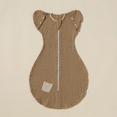 Starbean 迷你口袋拉鍊圖案嬰兒包巾 S