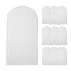 Market A半透明側拉鍊外套防塵套 M, 1個, 10片