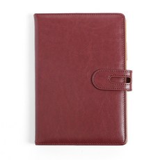Tree PU封面日記本 A5, 棕紅色
