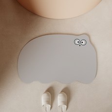 Dadaland 怪獸角色可水洗吸水珪藻土地墊, 灰色