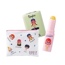 Little Glam Girls 女孩童環保袋+唇膏+手持鏡彩妝組 B款, 隨機出貨, 1組